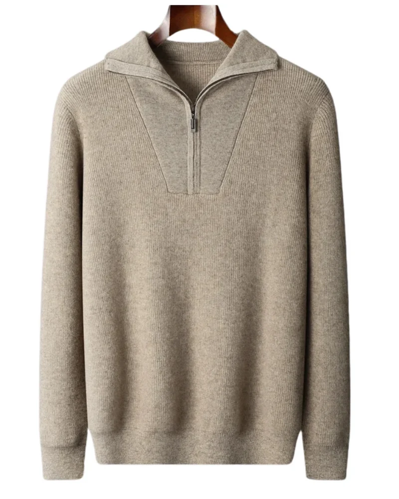 Portofino Cashmere Half Zip Sweater