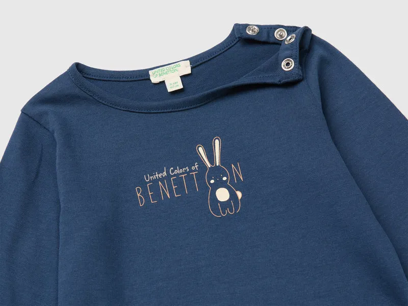 Bedrucktes T-Shirt aus Bio-Baumwolle
