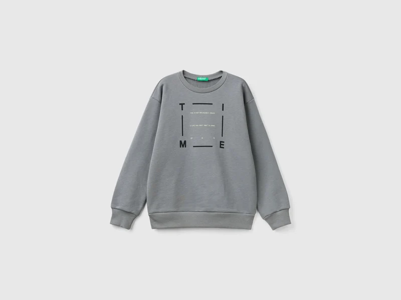 Rundhals-Sweater mit Print