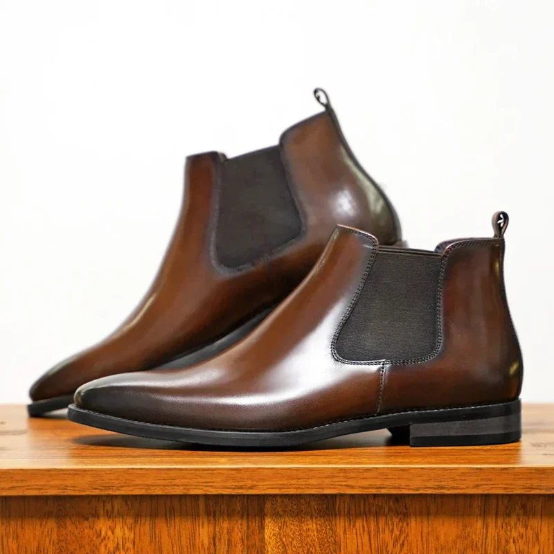 Percival Leather Chelsea Boots