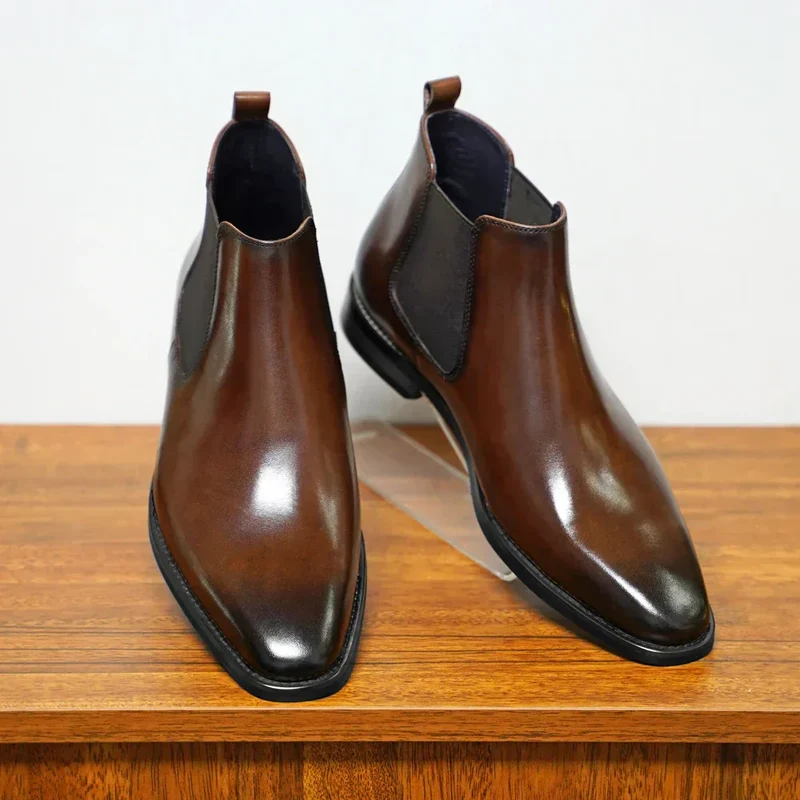 Percival Leather Chelsea Boots