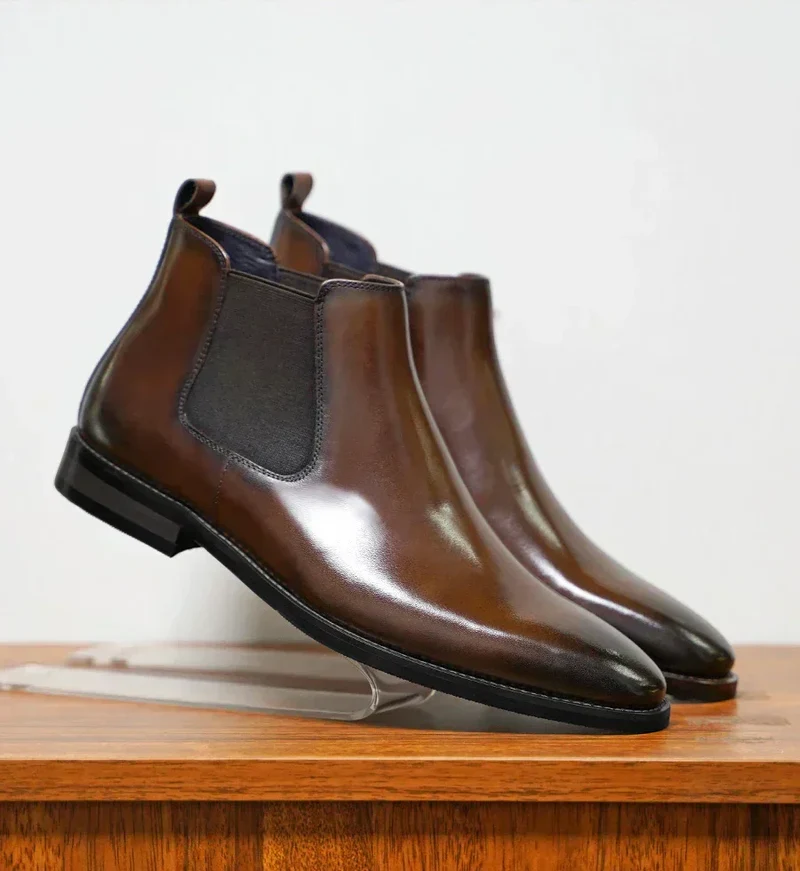 Percival Leather Chelsea Boots
