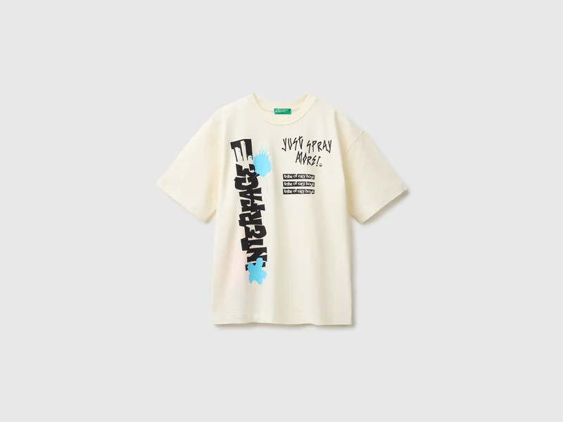 T-Shirt mit Vorder- und Rückendruck