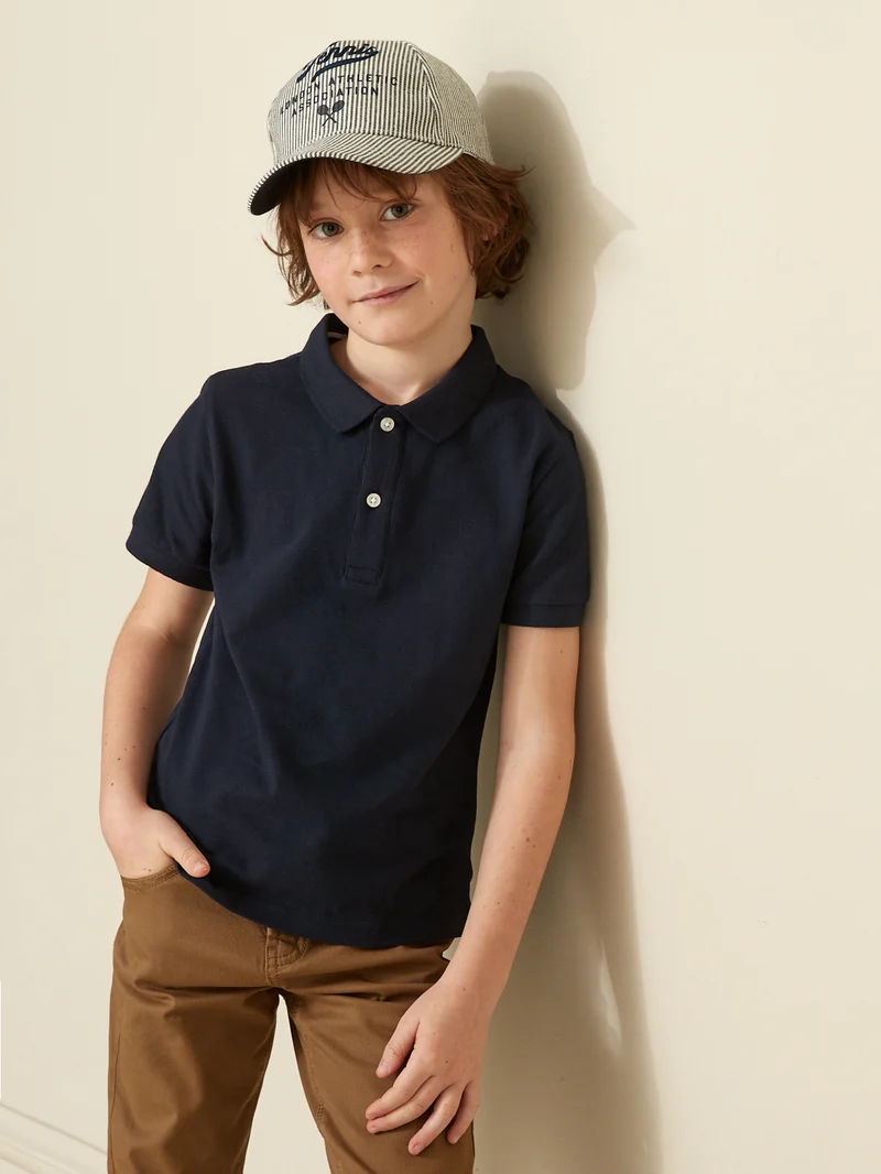 Jungen-Poloshirt – Bio-Baumwolle