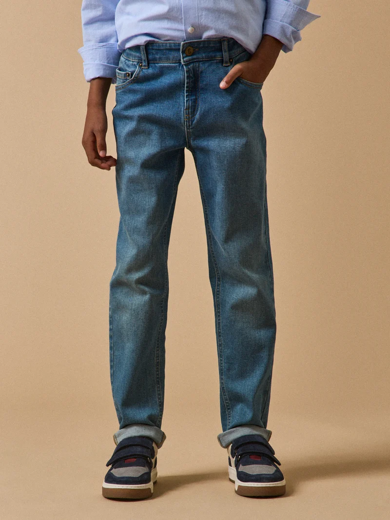 Jungen-Jeans mit geradem Schnitt