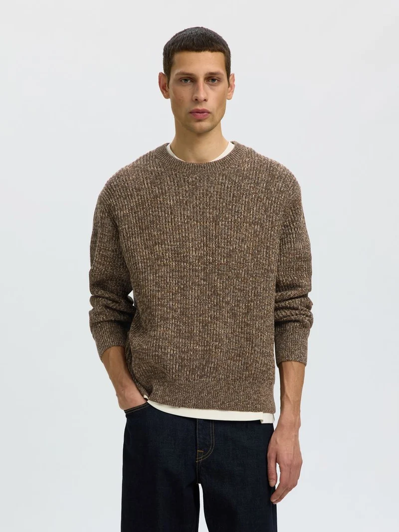 SLMTILUM LS KNIT RLX CREW NECK NOOS