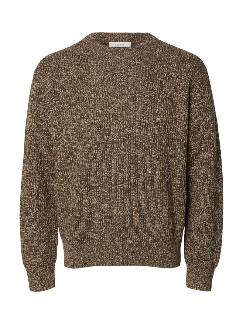 SLMTILUM LS KNIT RLX CREW NECK NOOS