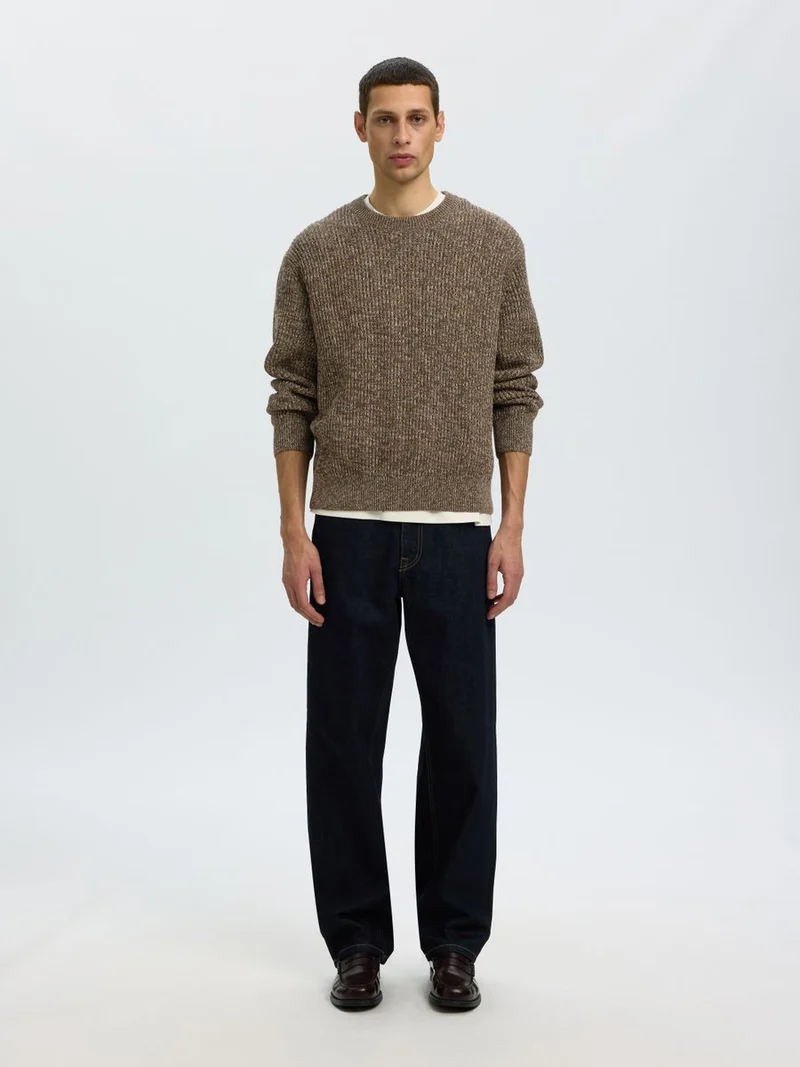 SLMTILUM LS KNIT RLX CREW NECK NOOS