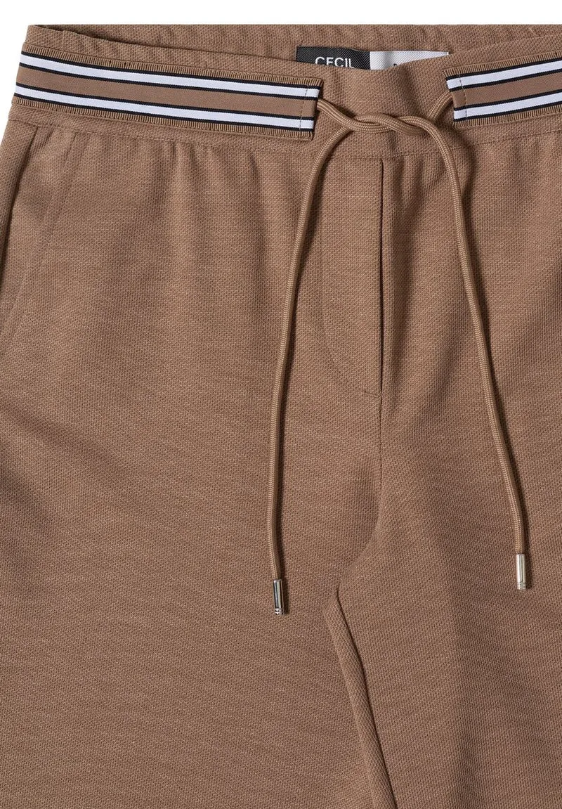 High Waist Straight Leg Hose mit Dessin