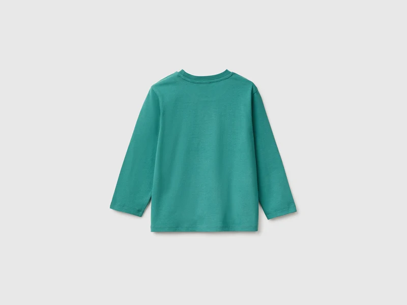 Langärmeliges T-Shirt mit Aufdruck