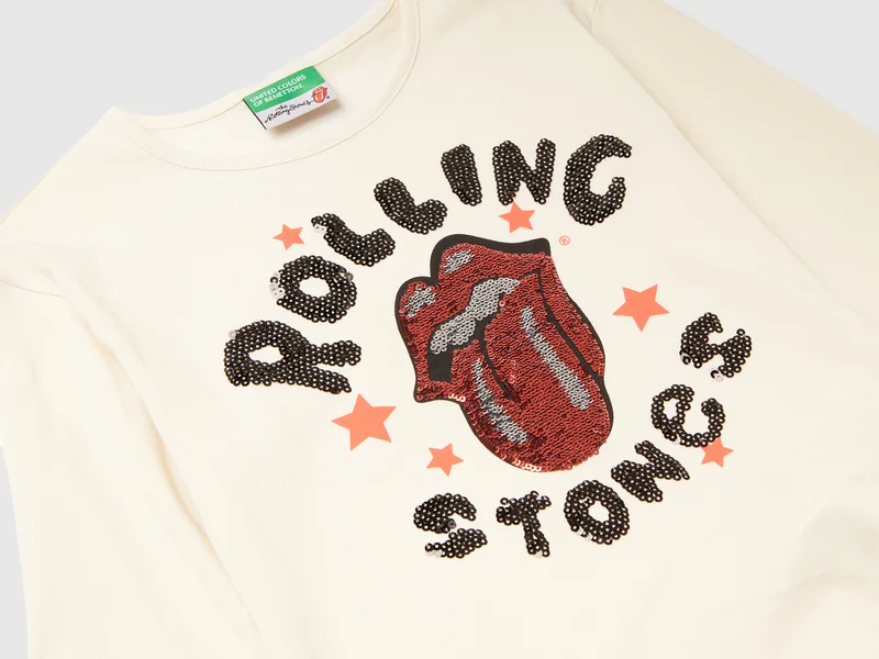 T-Shirt im kastig geschnittenen Schnitt „The Rolling Stones“
