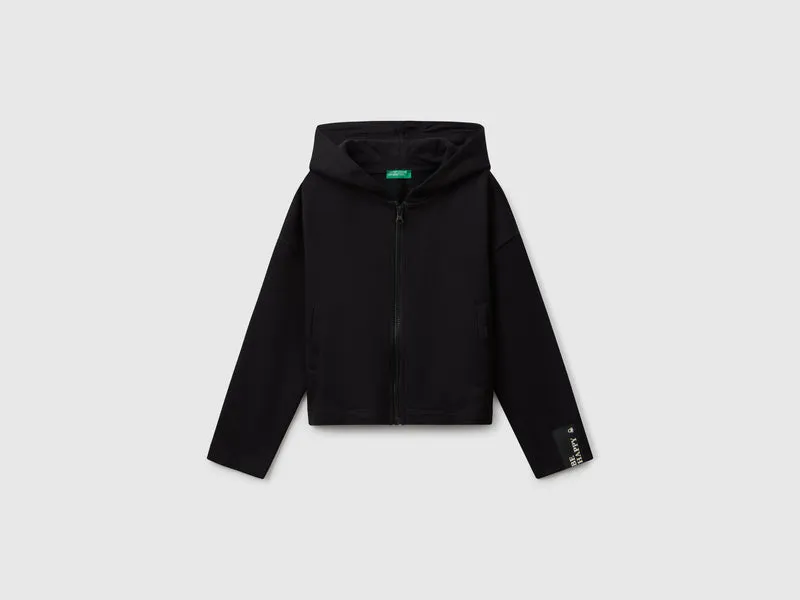 Kapuzenjacke mit Reißverschluss