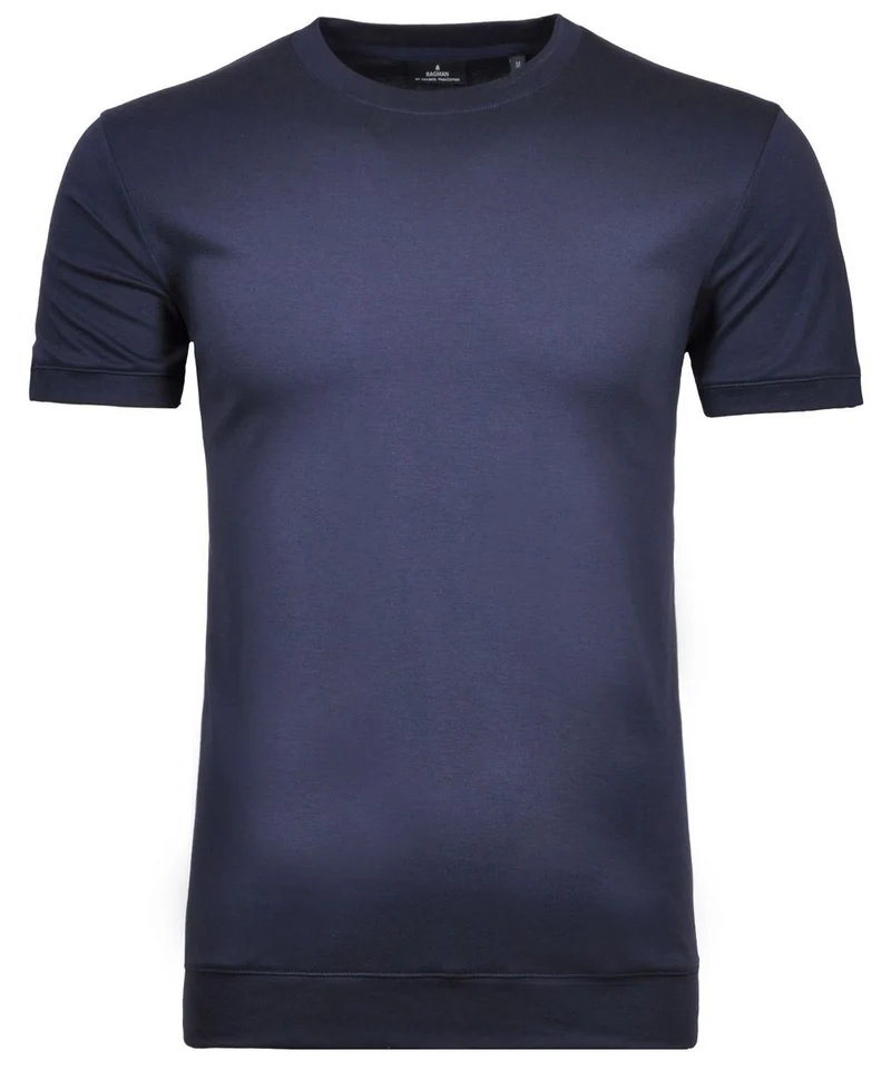 T-Shirt round neck waist rib