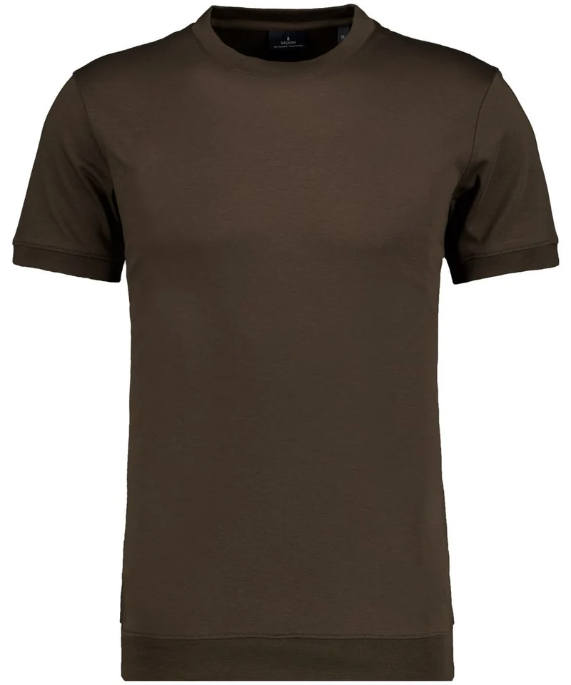 T-Shirt round neck waist rib