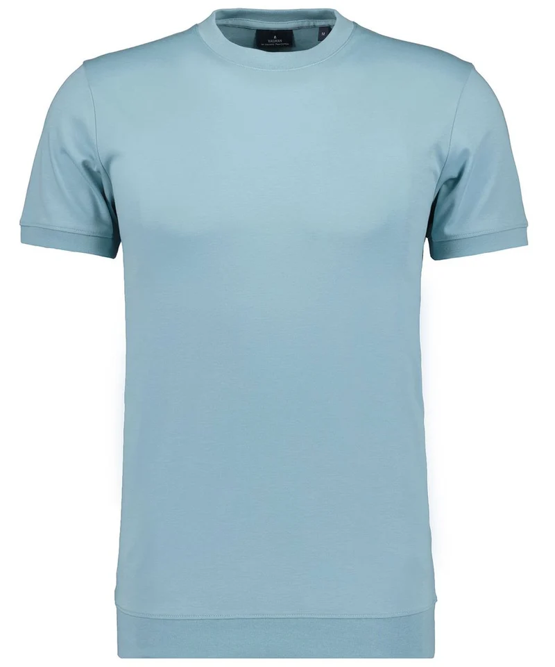 T-Shirt round neck waist rib