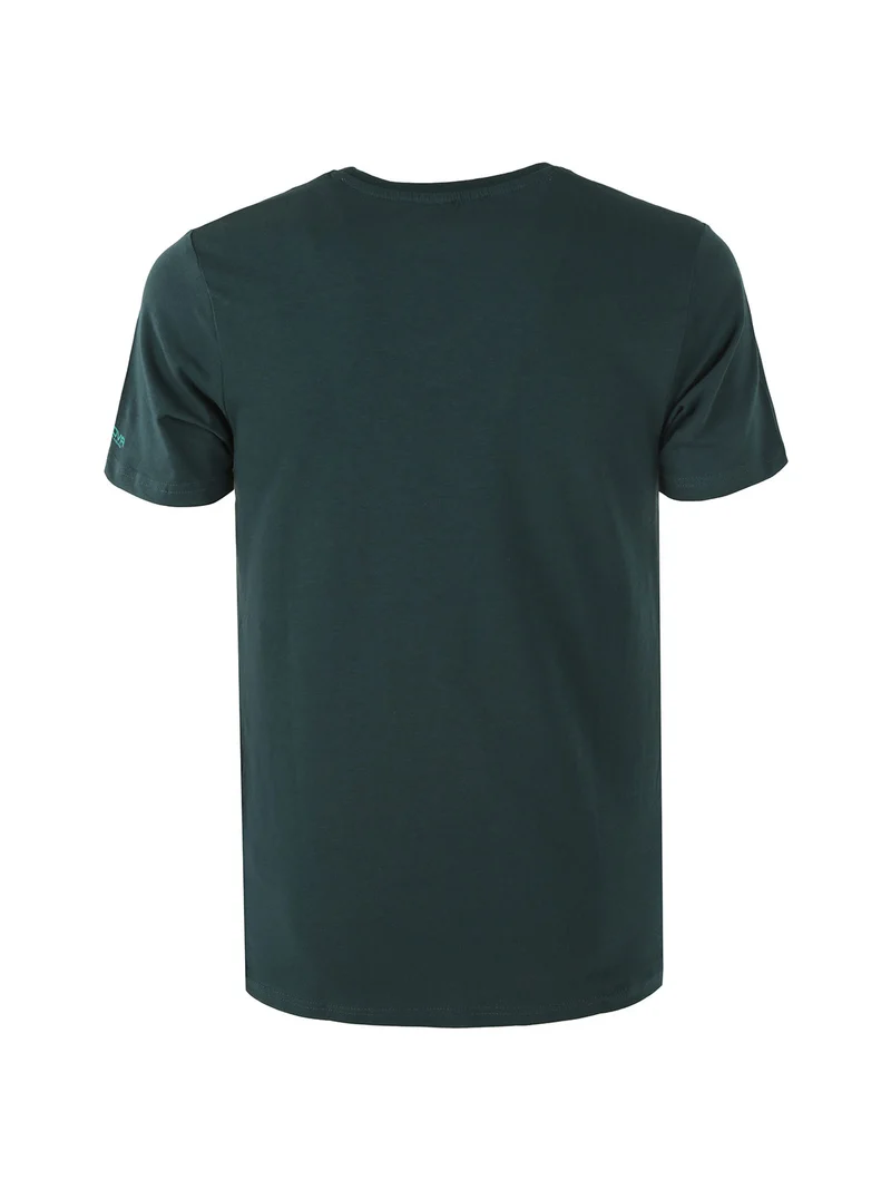 T-shirt intima da uomo in cotone bielastico - verde