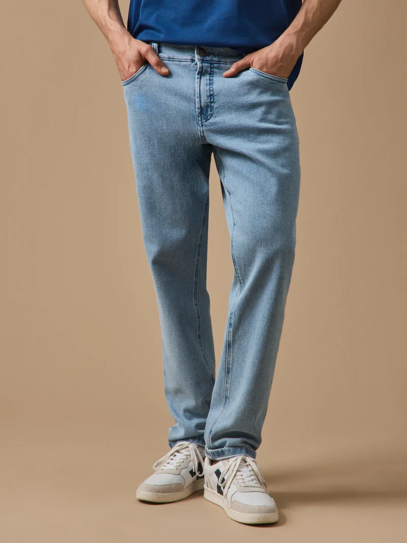 Regular Fit Herren-Jeans aus Bio-Baumwolle