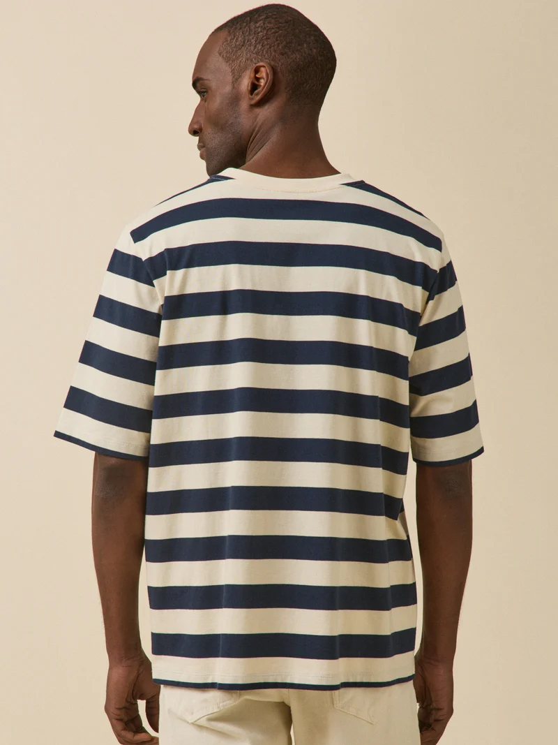 Gestreiftes Herren-T-Shirt aus Bio-Baumwolle