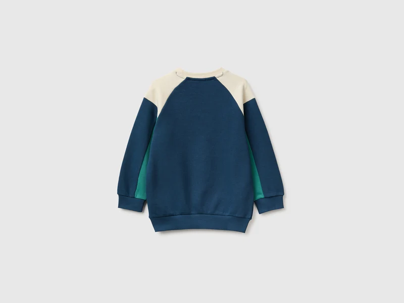 Sweatshirt mit geschlossenem Farbblock