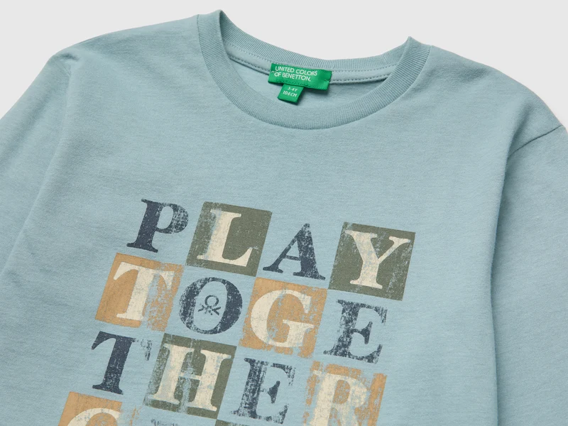 T-Shirt aus 100% Bio-Baumwolle mit Aufdruck