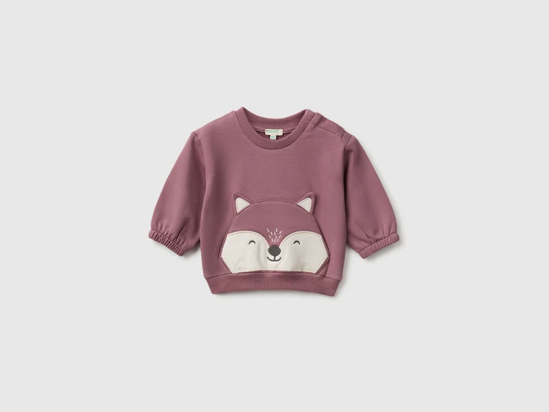 Sweatshirt mit Tiertasche