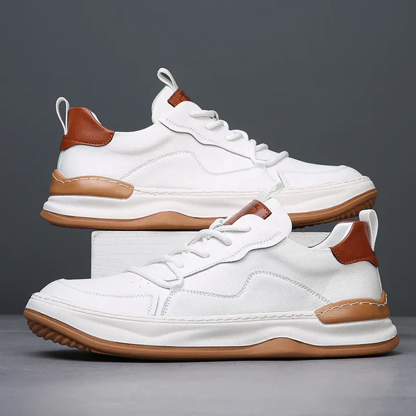High-Sole Leather Shoes