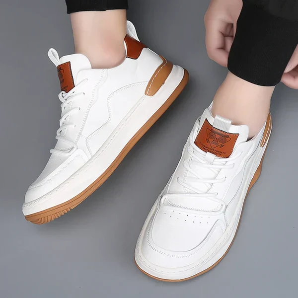 High-Sole Leather Shoes