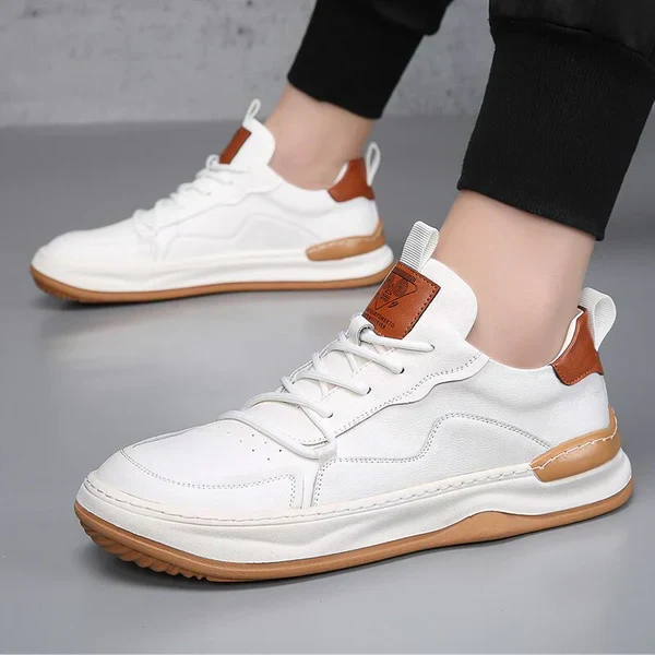 High-Sole Leather Shoes