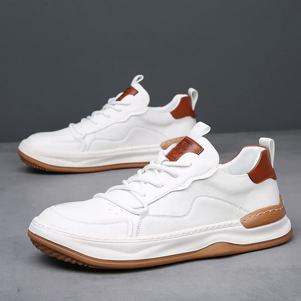 High-Sole Leather Shoes
