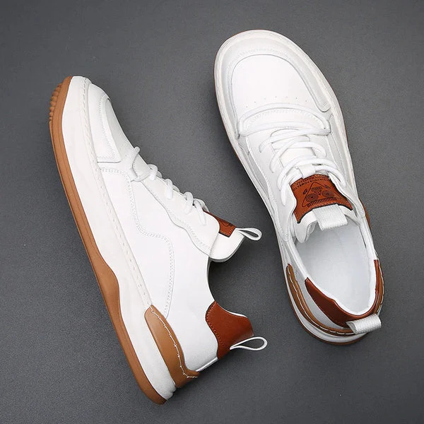 High-Sole Leather Shoes