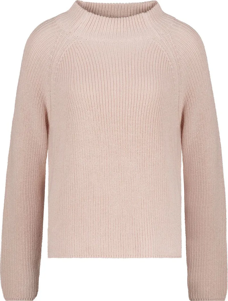 Strickpullover mit Stehkragen