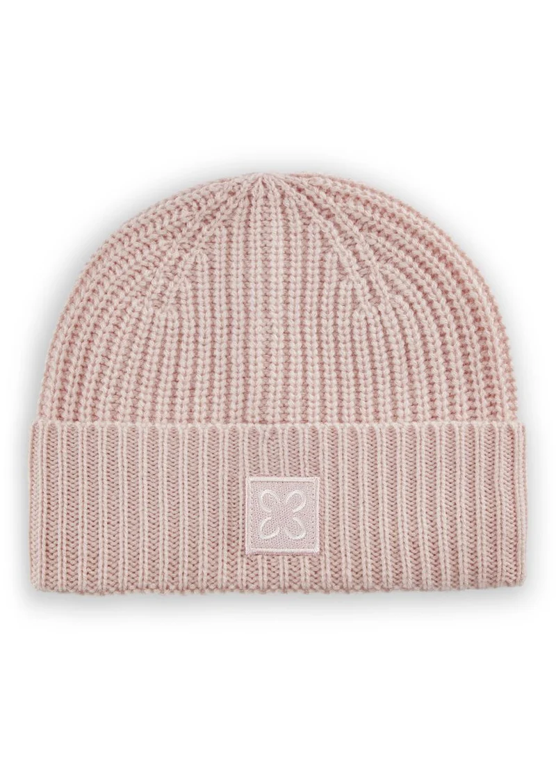 KNITTED HAT ACRYL/WOOL SOLID blue-2