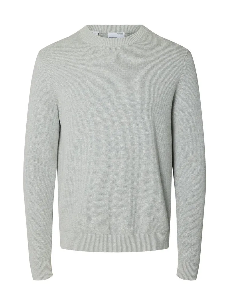 SLMDANE LS KNIT STRUCTURE CREW NECK
