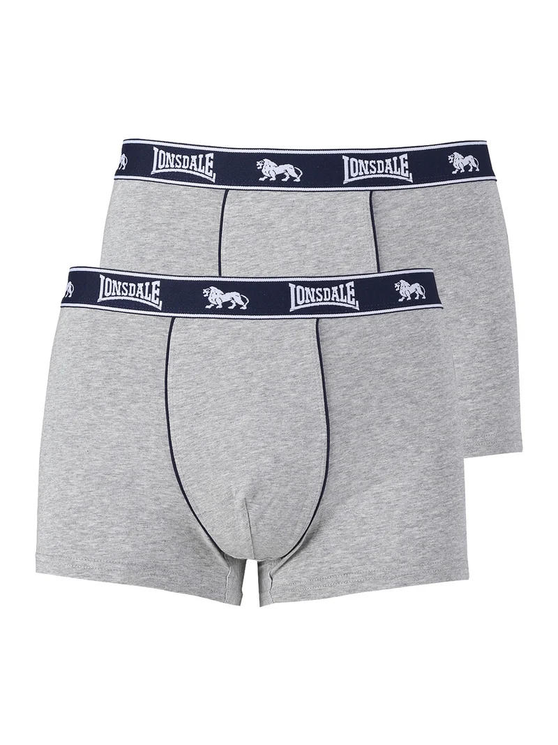 Confezione da 2 boxer da uomo in cotone - grigio
