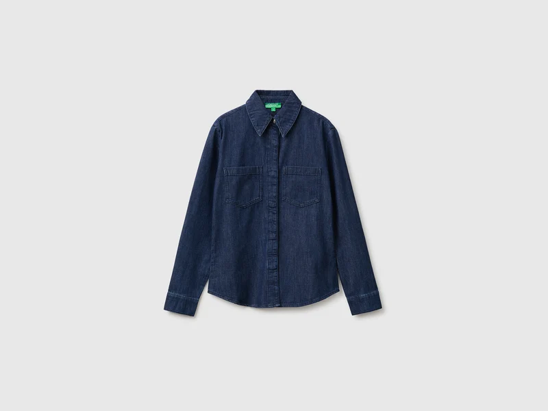 Schmal geschnittenes Jeanshemd
