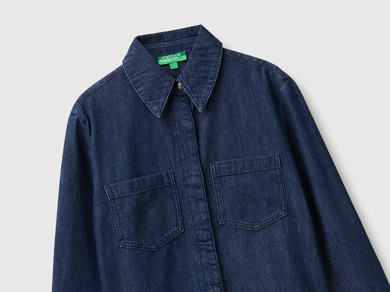Schmal geschnittenes Jeanshemd