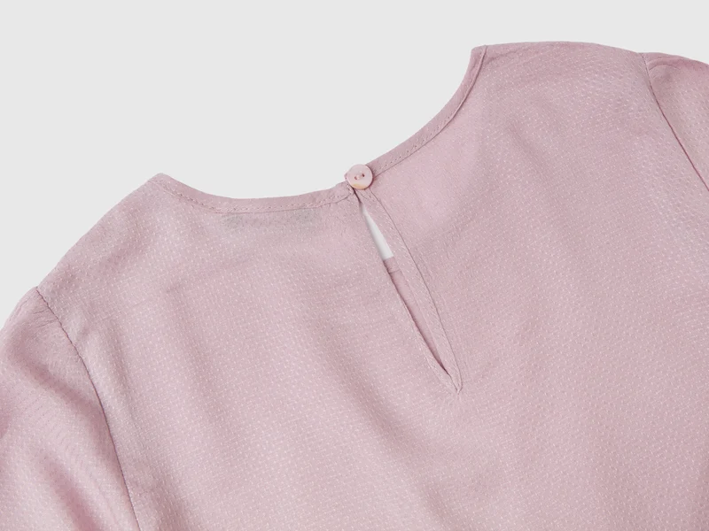 Cropped-Bluse mit Knoten