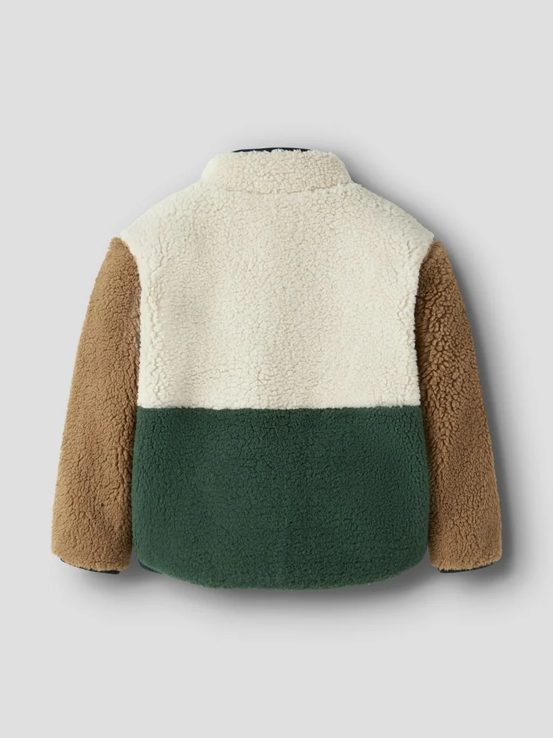 NMMMACEY TEDDY JACKET BLOCK NOOS