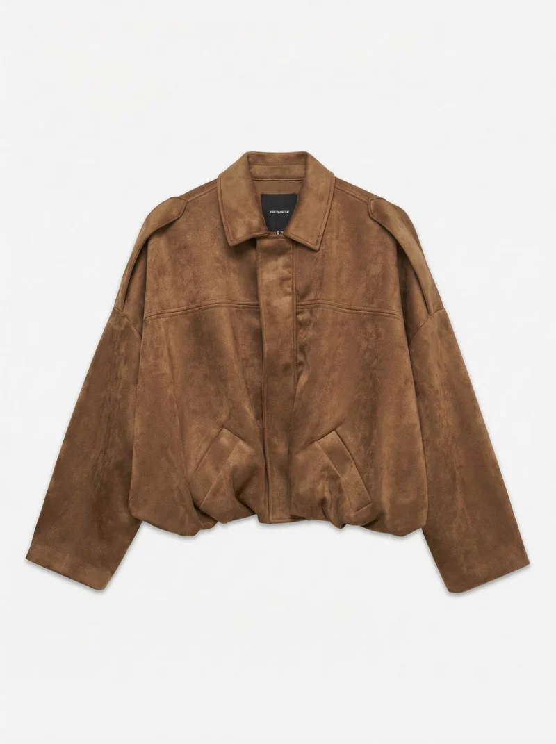VMHAZEL LS FAUX SUEDE BOMBER JACKET NOOS