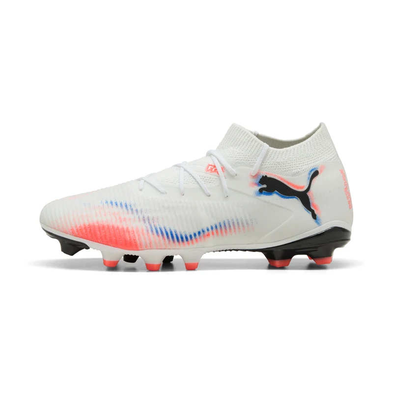 PUMA FUTURE 8 MATCH FG/AG Fußballschuhe Weiß-Schwarz-Rot
