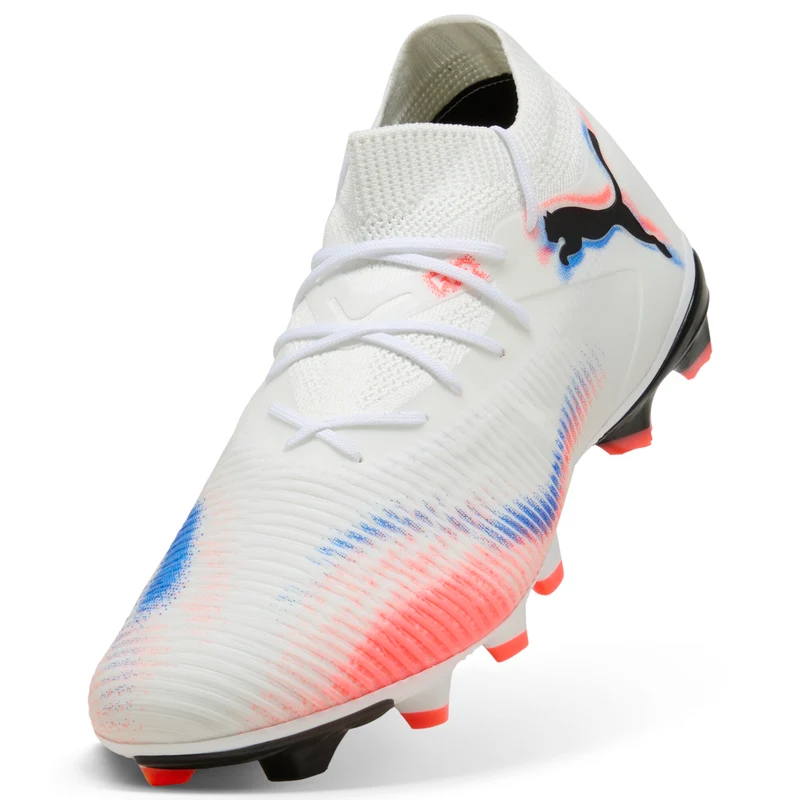 PUMA FUTURE 8 MATCH FG/AG Fußballschuhe Weiß-Schwarz-Rot