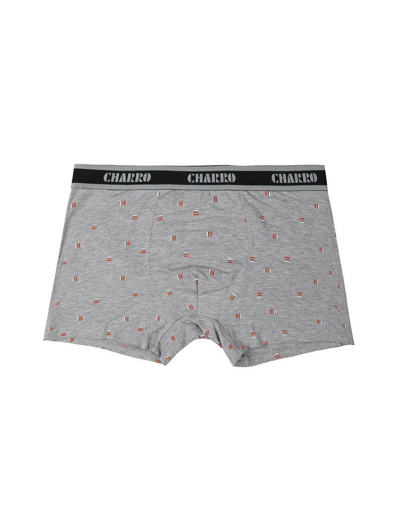 Boxer da uomo con stampe - grigio