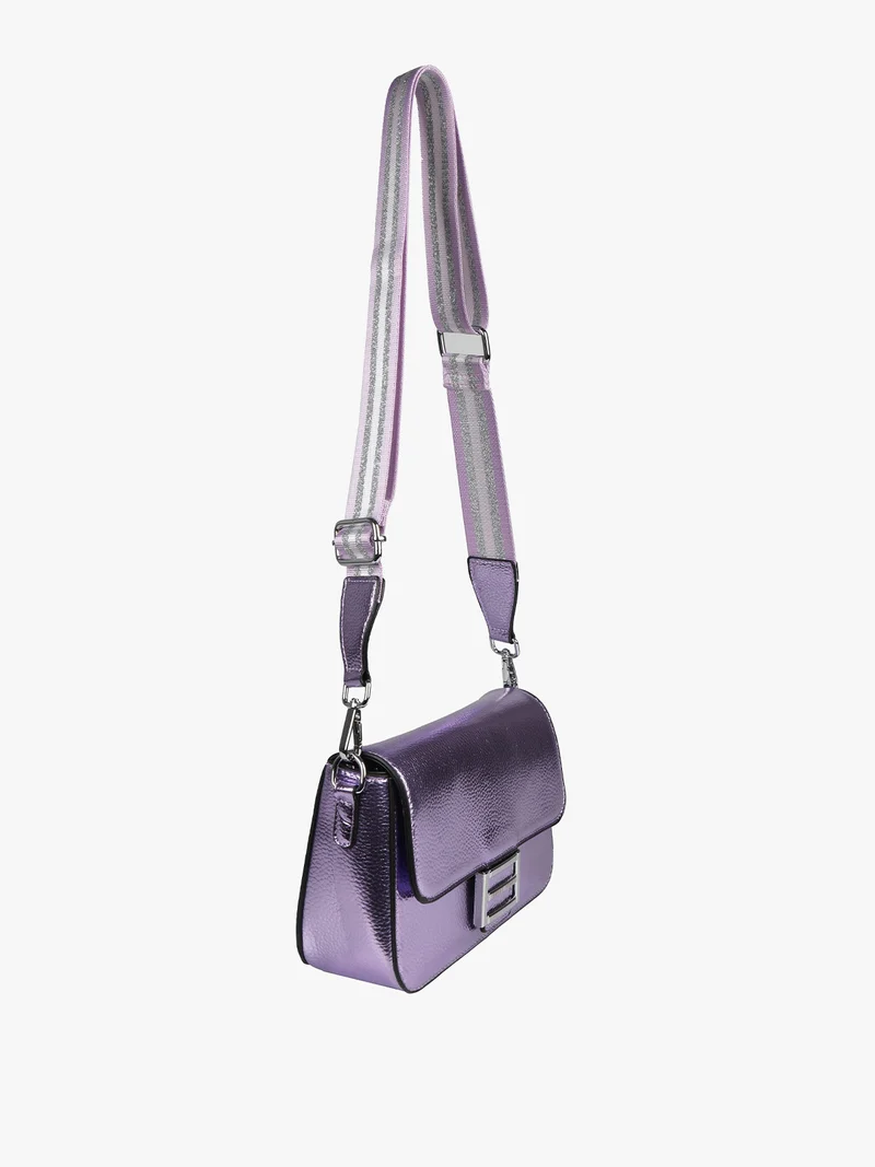 Borsa mini a tracolla da donna - lilla