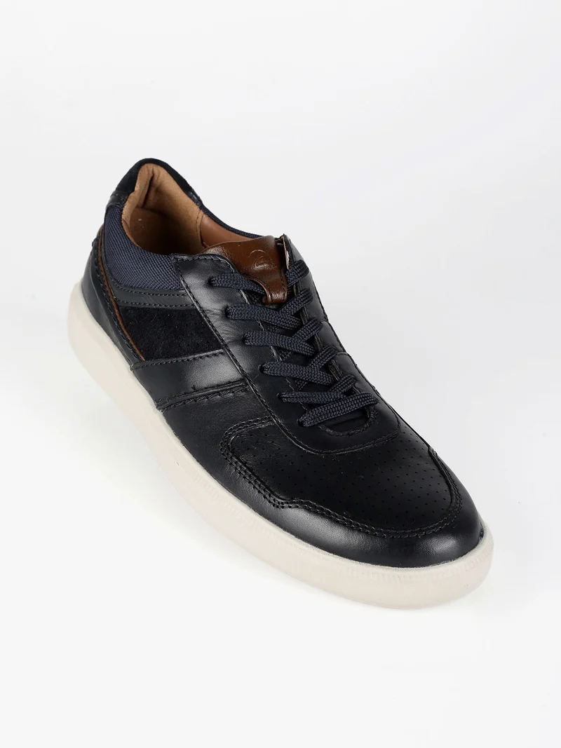Cambro Race Sneakers in pelle uomo - blu scuro