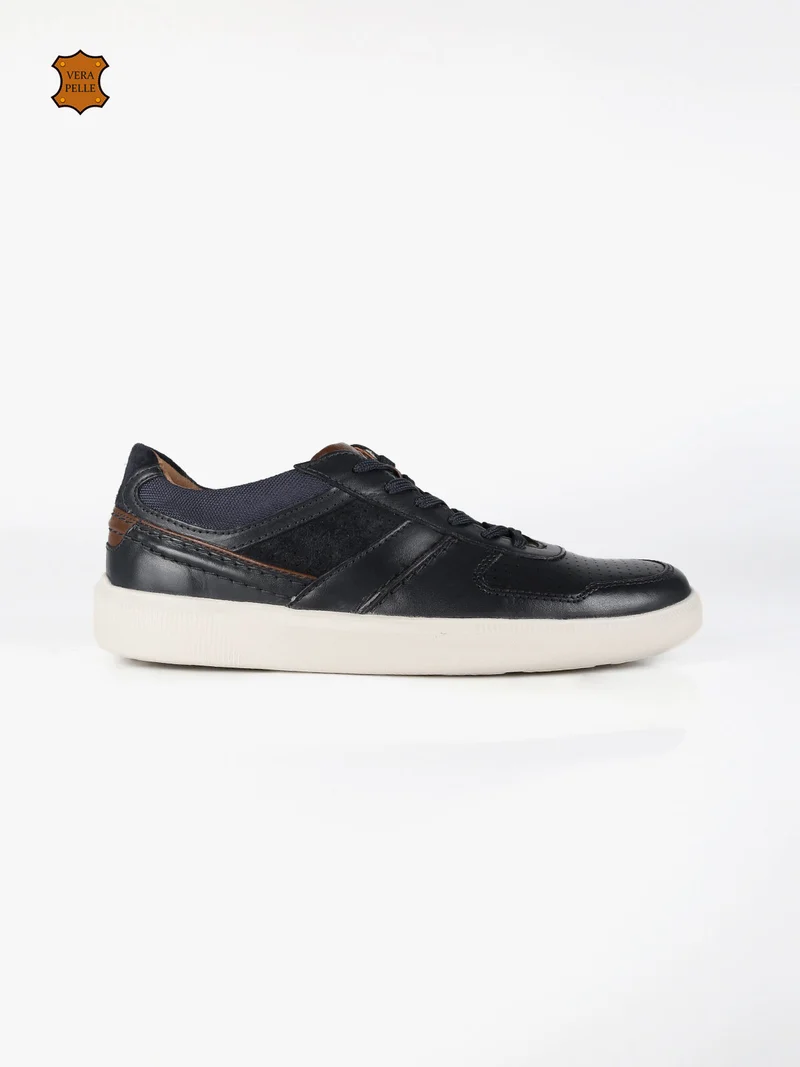 Cambro Race Sneakers in pelle uomo - blu scuro