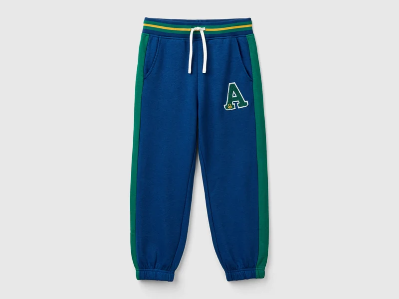Sweatstoffhose mit Bandstreifen