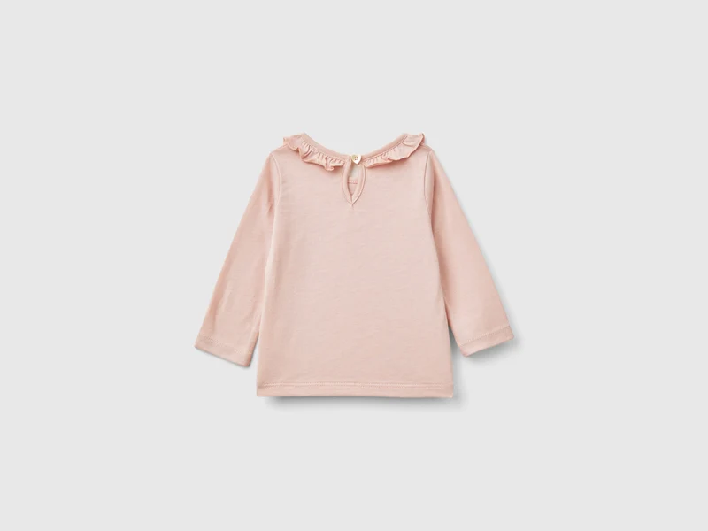 Shirt mit Rüschenkragen