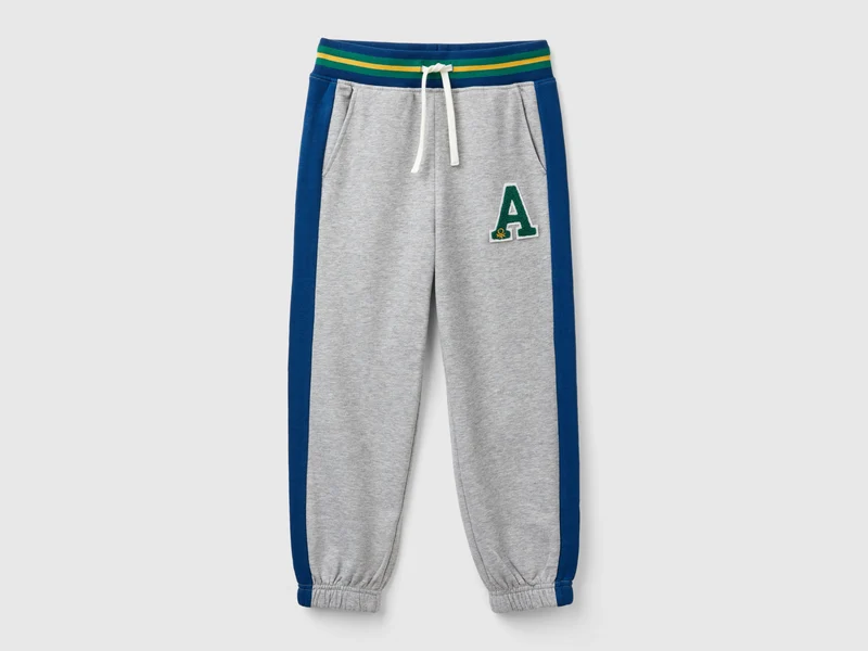 Sweatstoffhose mit Bandstreifen