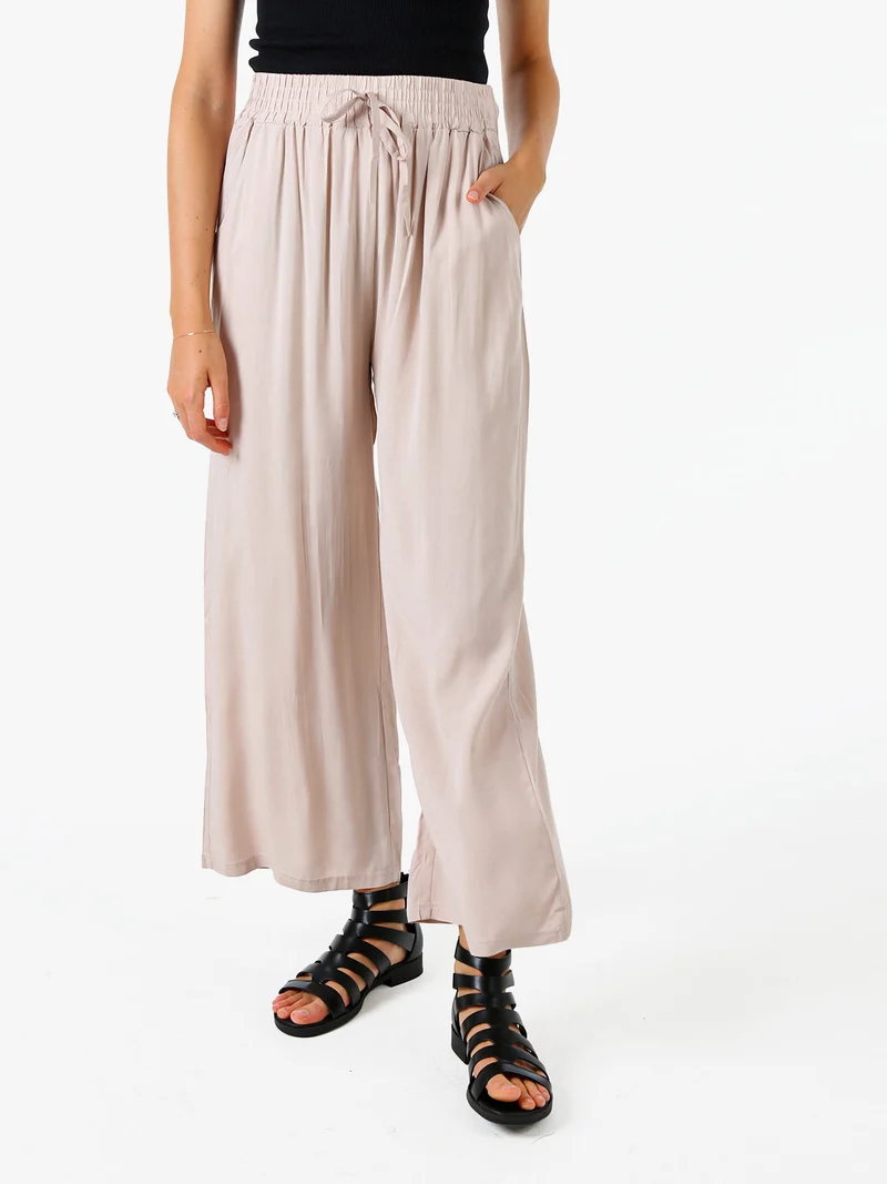 Pantaloni donna estivi in cotone - beige