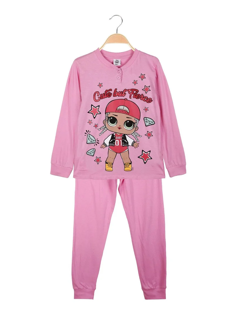 Lol Surprise pigiama lungo in cotone bimba - rosa